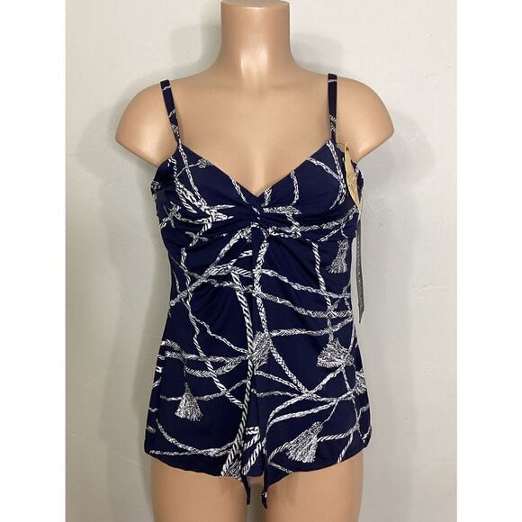 New. Miraclesuit nautical rope tankini top. 8. Normally $126 - Picture 4 of 12